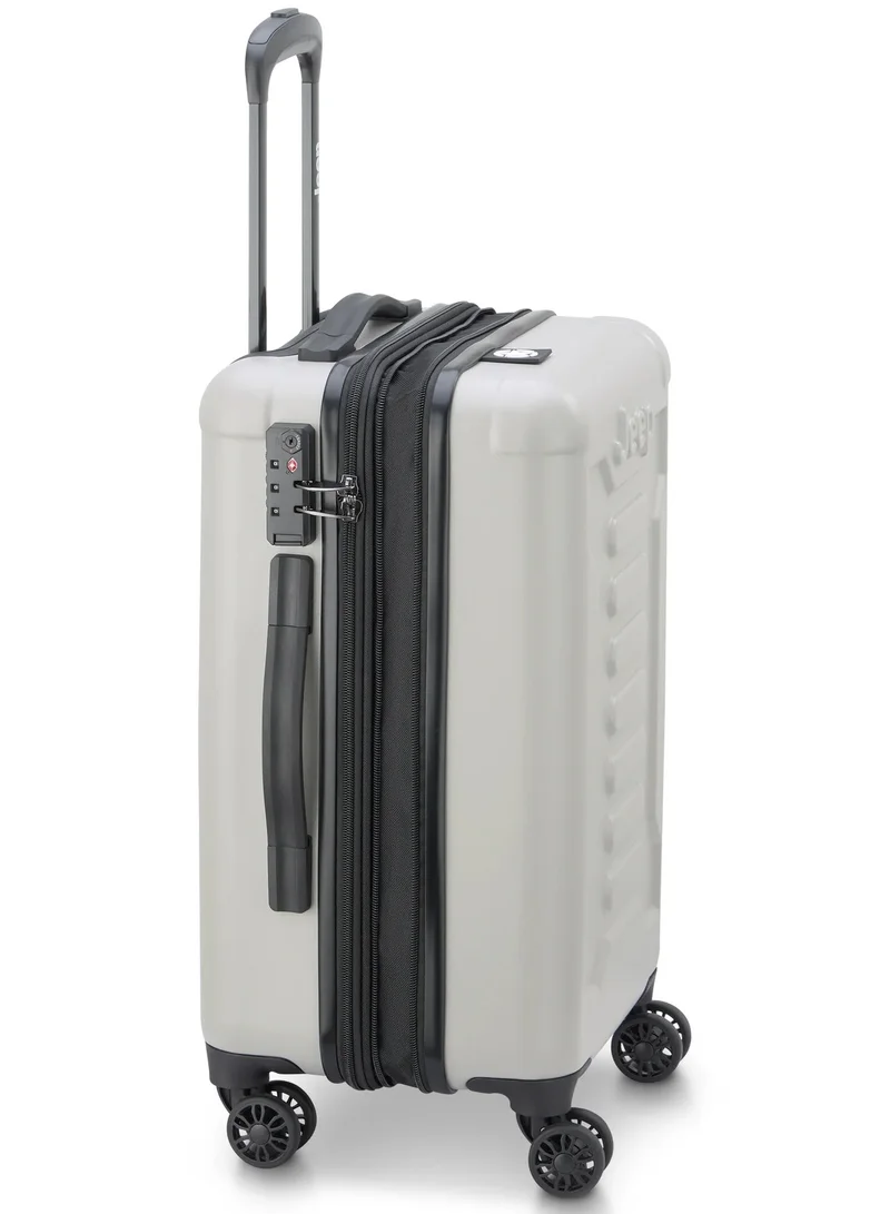 Jeep  JH004C 55 Cm Hardcase 4-Double Wheeled Expandable Cabin Luggage Trolley - Grey Drizzle  | Best Price UAE